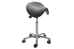 Sedlu krēsls DALTON ALU PU Easy Seat, ar regulējamu augstumu 580-770 mm-Ergostock