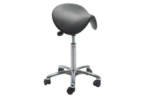 Sedlu krēsls DALTON ALU PU Easy Seat, ar regulējamu augstumu 580-770 mm-Ergostock