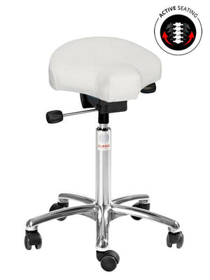 Sedlu krēsls GAMMA ALU Easy Seat, ar regulējamu augstumu 580-770 mm-Ergostock