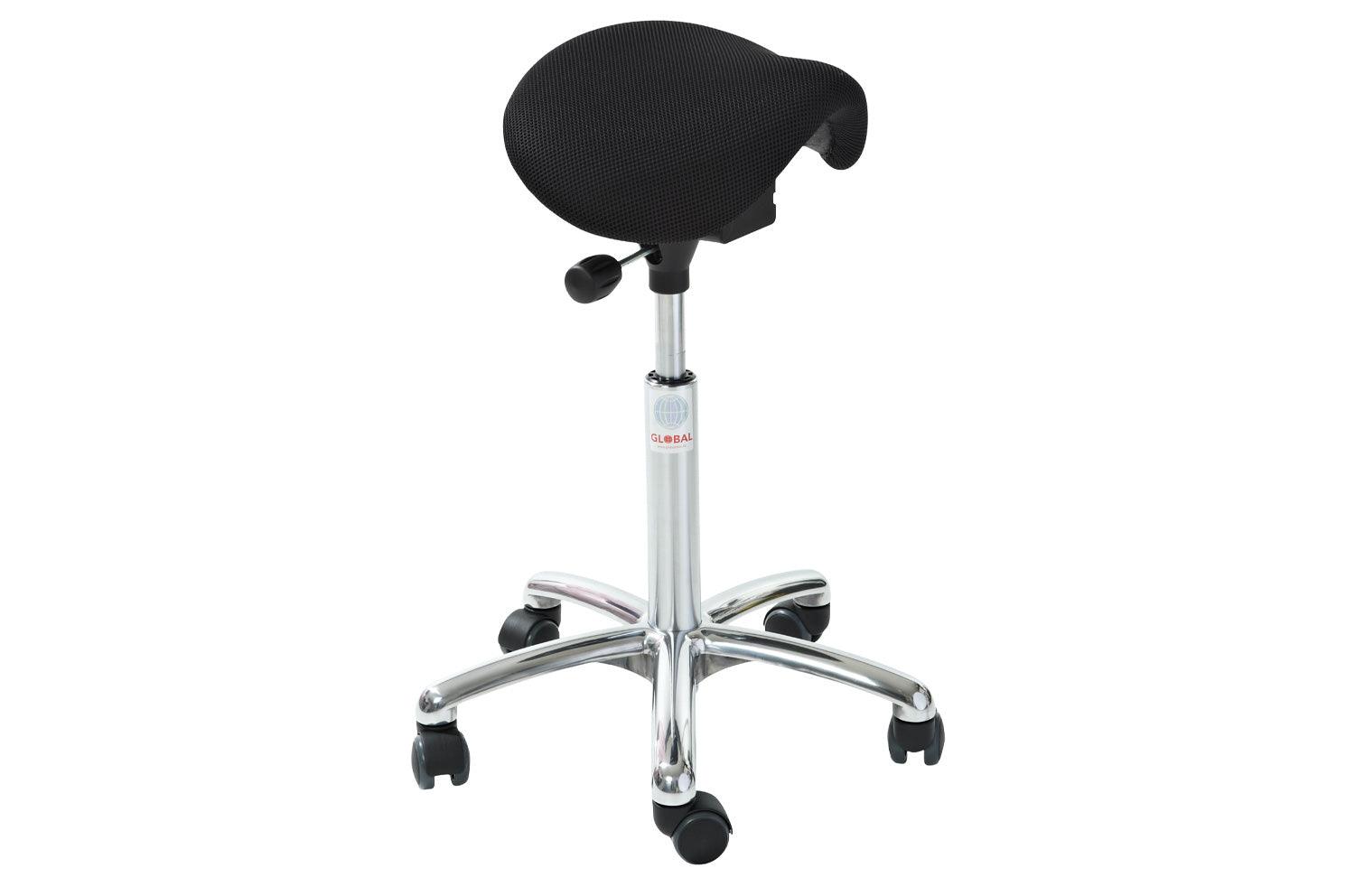 Sedlu krēsls MINI ALU Easy Seat (audums), ar regulējamu augstumu 580-770 mm-Ergostock
