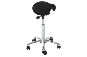 Sedlu krēsls MINI ALU Easy Seat (audums), ar regulējamu augstumu 580-770 mm-Ergostock