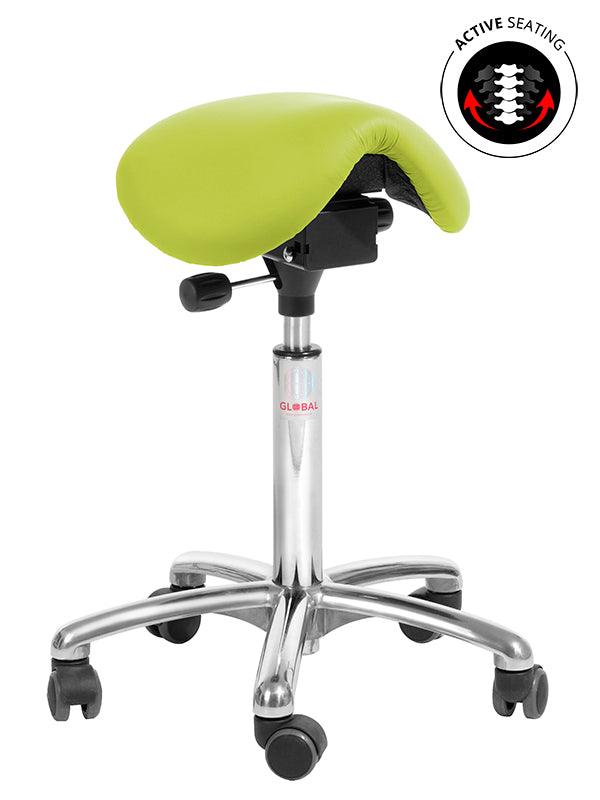 Sedlu krēsls MINI ALU Easy Seat (ekoāda), ar regulējamu augstumu 580-770 mm-Ergostock