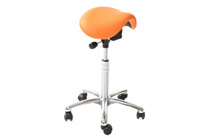 Sedlu krēsls MINI ALU Easy Seat (ekoāda), ar regulējamu augstumu 580-770 mm-Ergostock