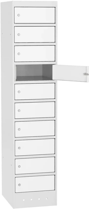 Skapis portatīvo datoru uzglabāšanai SZNL, 10 nodalījumi - Ergostock.lv