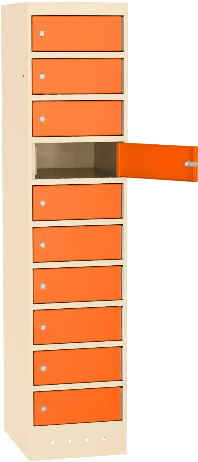 Skapis portatīvo datoru uzglabāšanai SZNL, 10 nodalījumi - Ergostock.lv