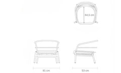 Āra mēbeļu komplekts Snapty Garden Borneo, dīvāns, 2 krēsli un 2 galdiņi-Ergostock