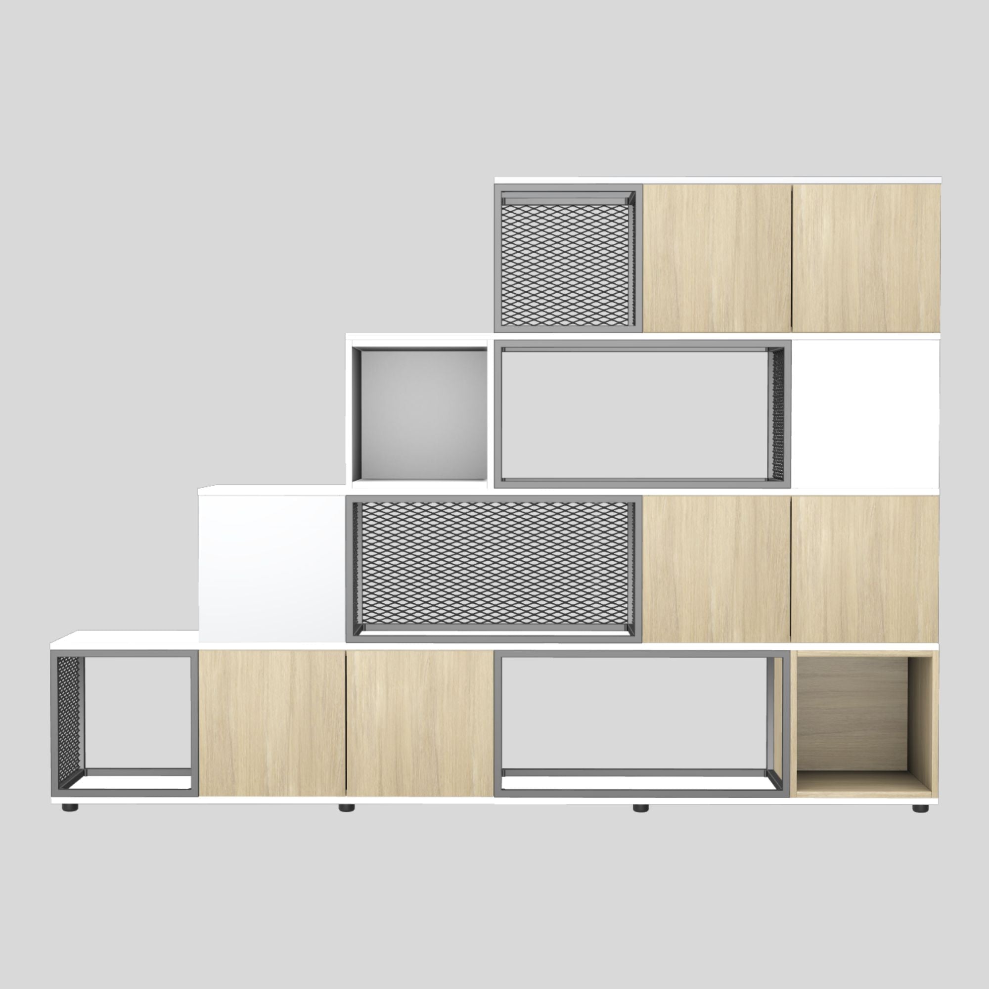 Starpsiena GATO, platums 2400 mm, augstums 1720 mm, konfigurējama-Ergostock