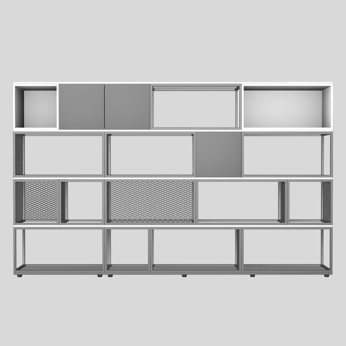 Starpsiena GATO, platums 2800 mm, augstums 1720 mm, konfigurējama-Ergostock