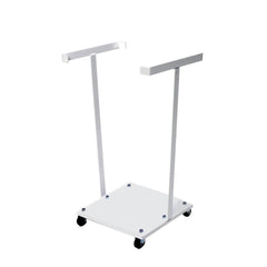 Statīvs atkritumu maisiem KM 125 L, balts, ar riteņiem