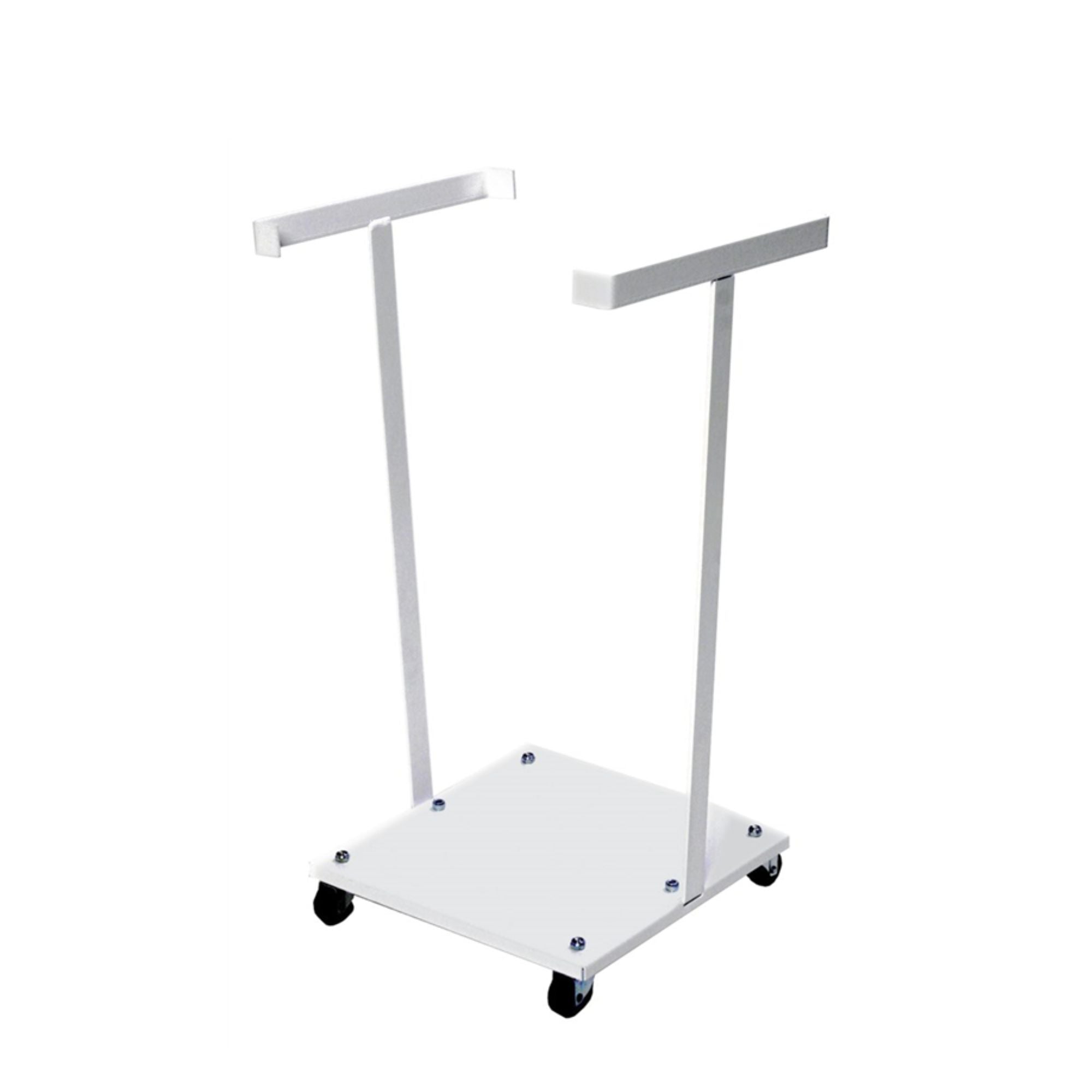 Statīvs atkritumu maisiem KM 125 L, balts, ar riteņiem