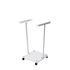 Statīvs atkritumu maisiem KM 60 L, balts, ar riteņiem