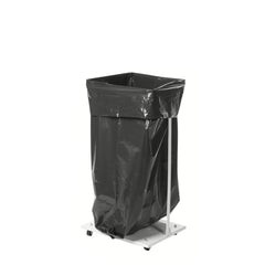 Statīvs atkritumu maisiem KM 60 L, balts, ar riteņiem