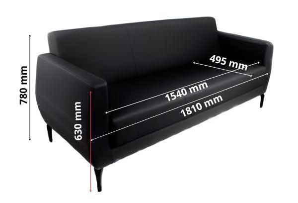 Trīsvietīgs dīvāns Basco - Ergostock.lv