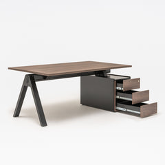 Vadītāju galds VIGA ar atvilktņu bloku, mdd; konfigurējams