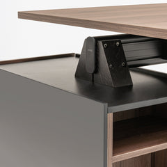 Vadītāju galds VIGA ar atvilktņu bloku, mdd; konfigurējams