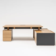 Vadītāju galds VIGA ar plauktiem, mdd; konfigurējams
