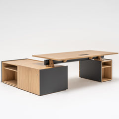 Vadītāju galds VIGA ar plauktiem, mdd; konfigurējams
