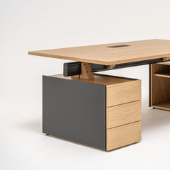 Vadītāju galds VIGA ar plauktiem, mdd; konfigurējams