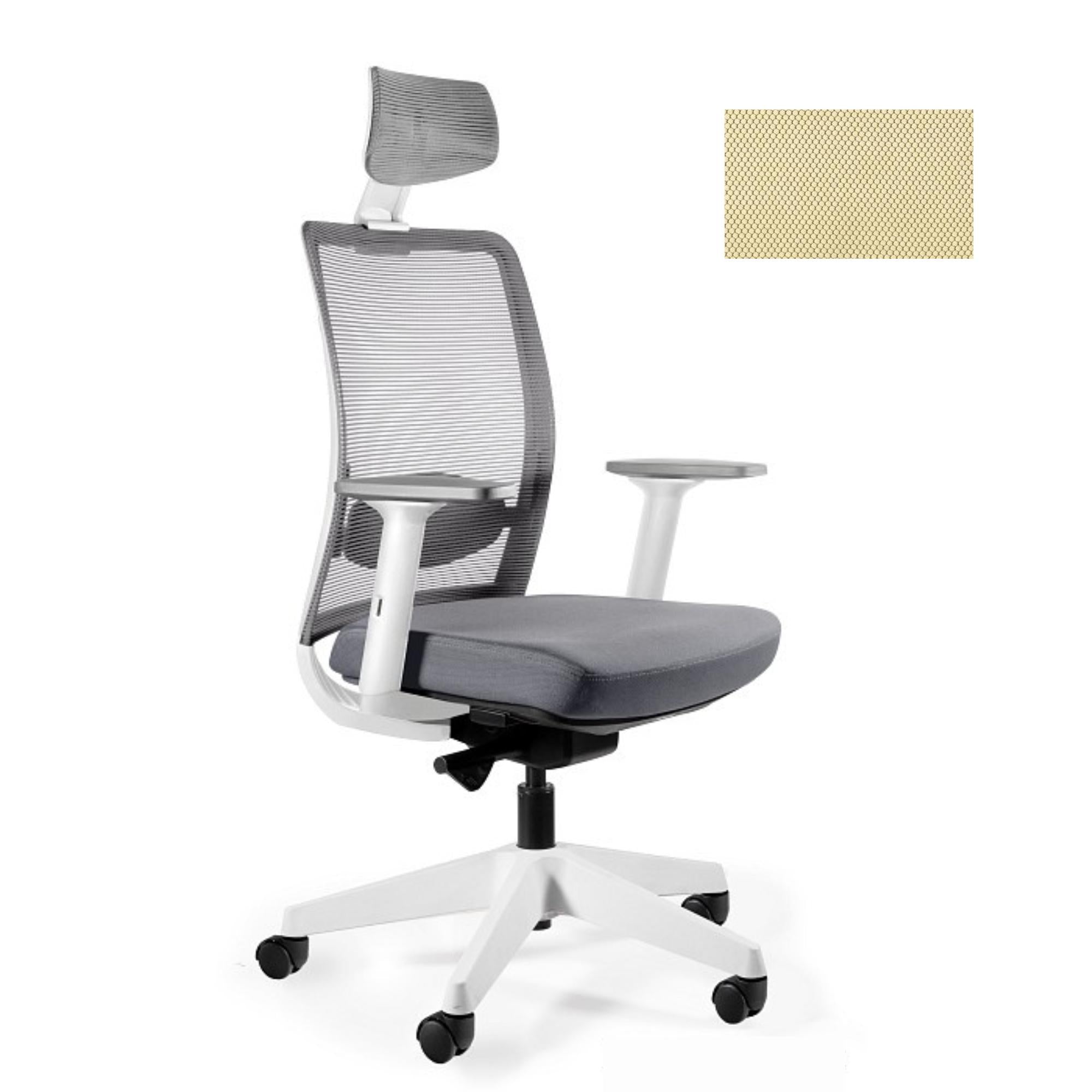 Biroja krēsls ANGGUN, balts-Ergostock