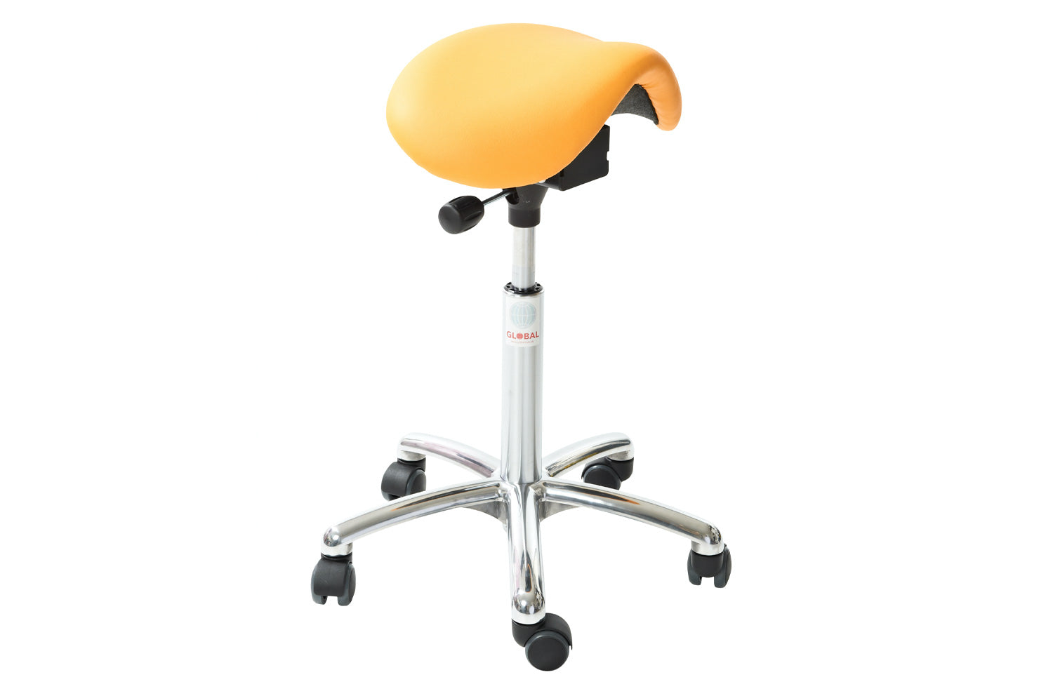 Sedlu krēsls MINI ALU Easy Seat (ekoāda), ar regulējamu augstumu 580-770 mm - Ergostock.lv