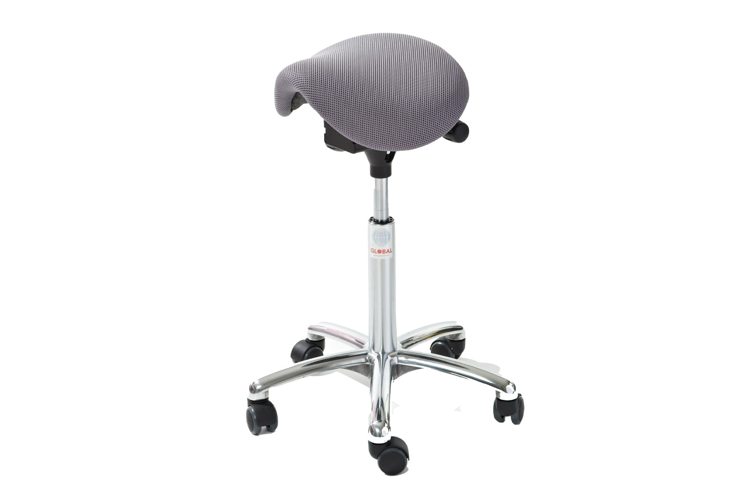 Sedlu krēsls MINI ALU Easy Seat (audums), ar regulējamu augstumu 580-770 mm - Ergostock.lv