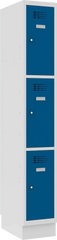 Metāla skapis Classic 1R ar cokolu 3 nodalījumi - Ergostock.lv