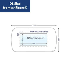 Industriālas kvalitātes grīdas marķējumi Frames4Floors DL 10 gab zili - Ergostock.lv
