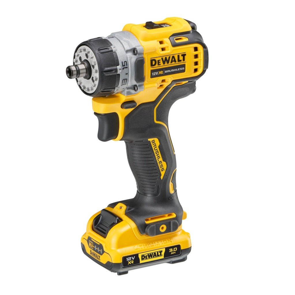 DeWalt DCD703L2T-QW Akumulatora Skrūvgriezis/Urbjmašīna 2x3Ah 12V - Ergostock.lv