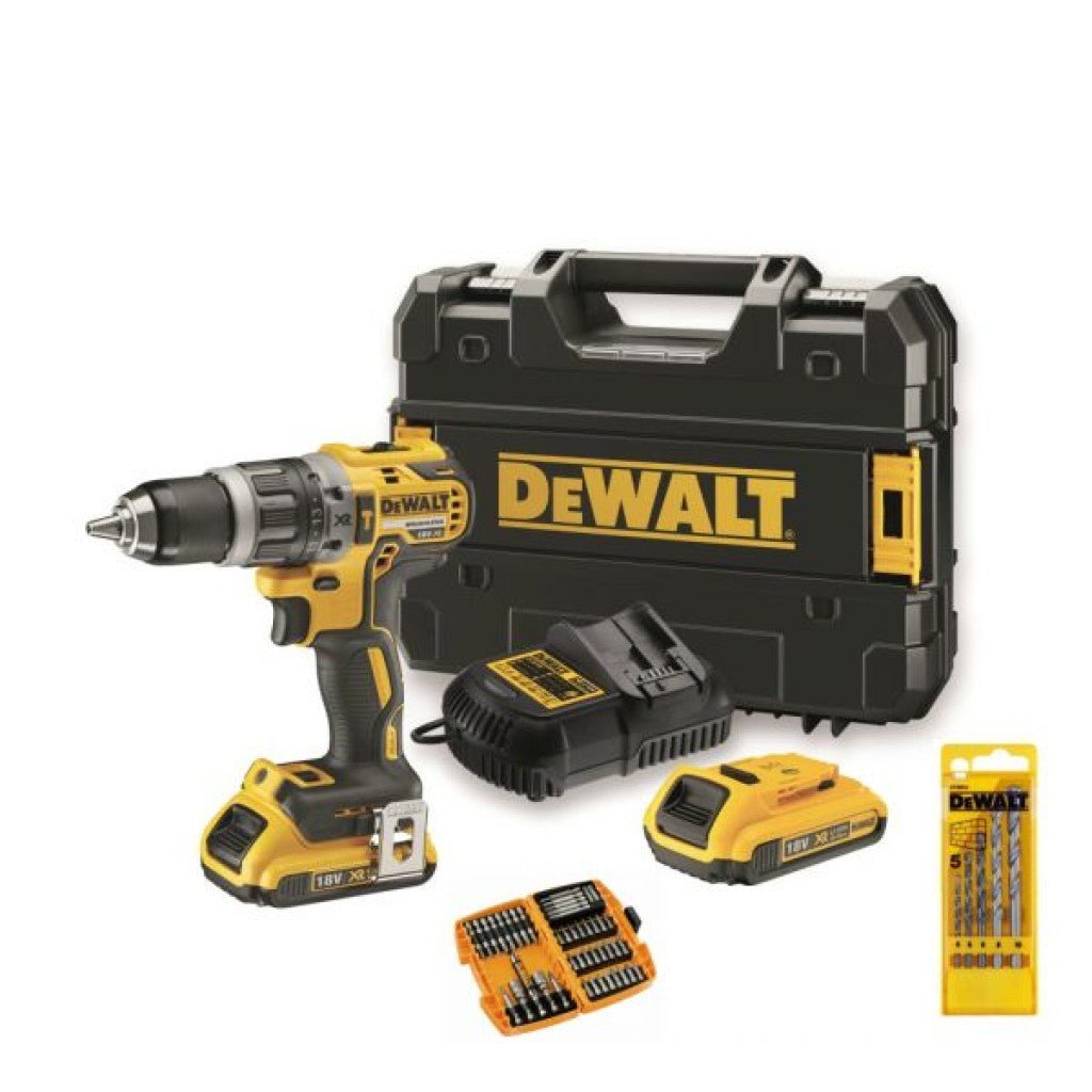 DeWalt DCD796D2-QW-K Akumulatora Triecienurbjmašīna 18V 2x2A - Ergostock.lv