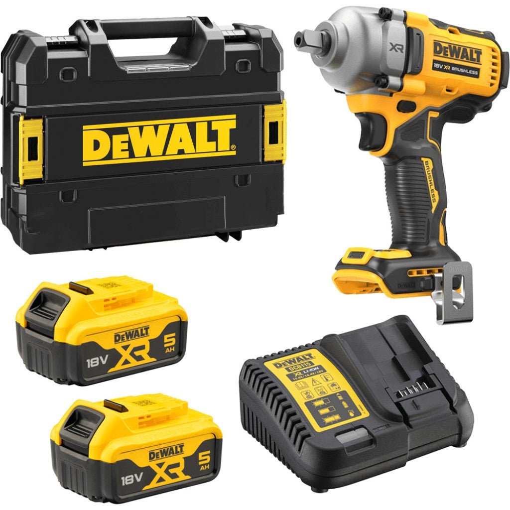 DeWalt DCF892P2T-QW Akumulatora Trieciena Uzgriežņu Atslēga 2x5Ah 18V - Ergostock.lv