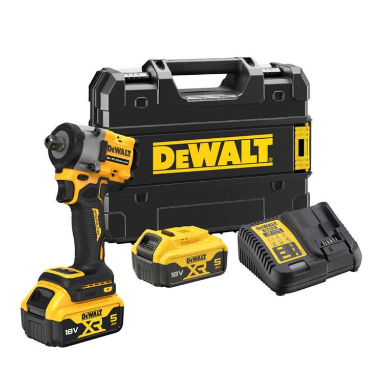 DeWalt DCF922P2T-QW Akumulatora Trieciena Uzgriežņu Atslēga 2x5Ah 18V - Ergostock.lv