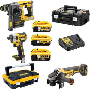 DeWalt DCK305P3T-QW Instrumentu Komplekts 18V 3x5Ah - Ergostock.lv