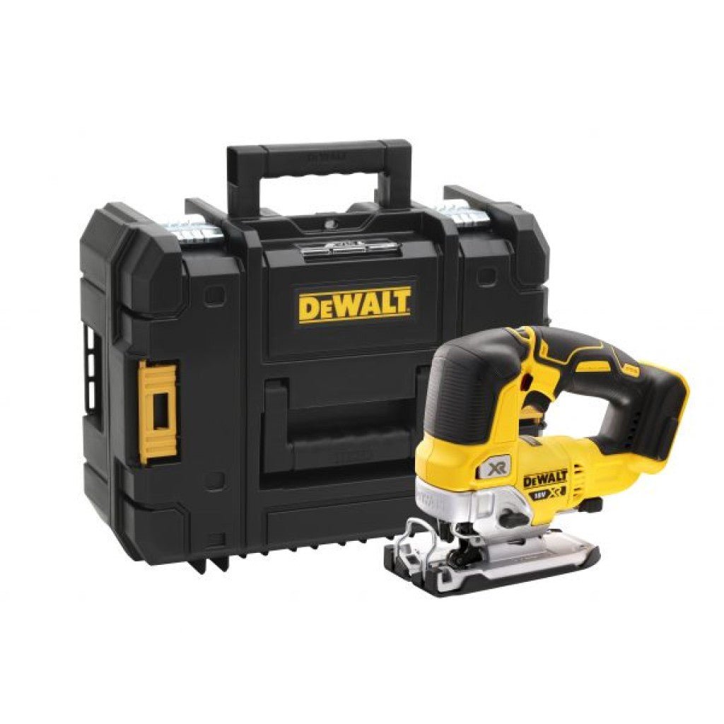 DeWalt DCS334NT-XJ Akumulatora Figūrzāģis Bez Akumulatora Un Lādētāja 18V - Ergostock.lv