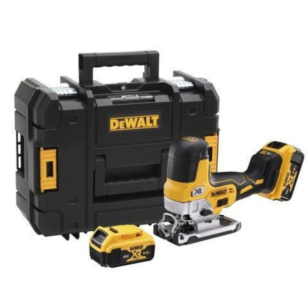 DeWalt DCS335P2-QW Akumulatora Figūrzāģis 5Ah 18V - Ergostock.lv