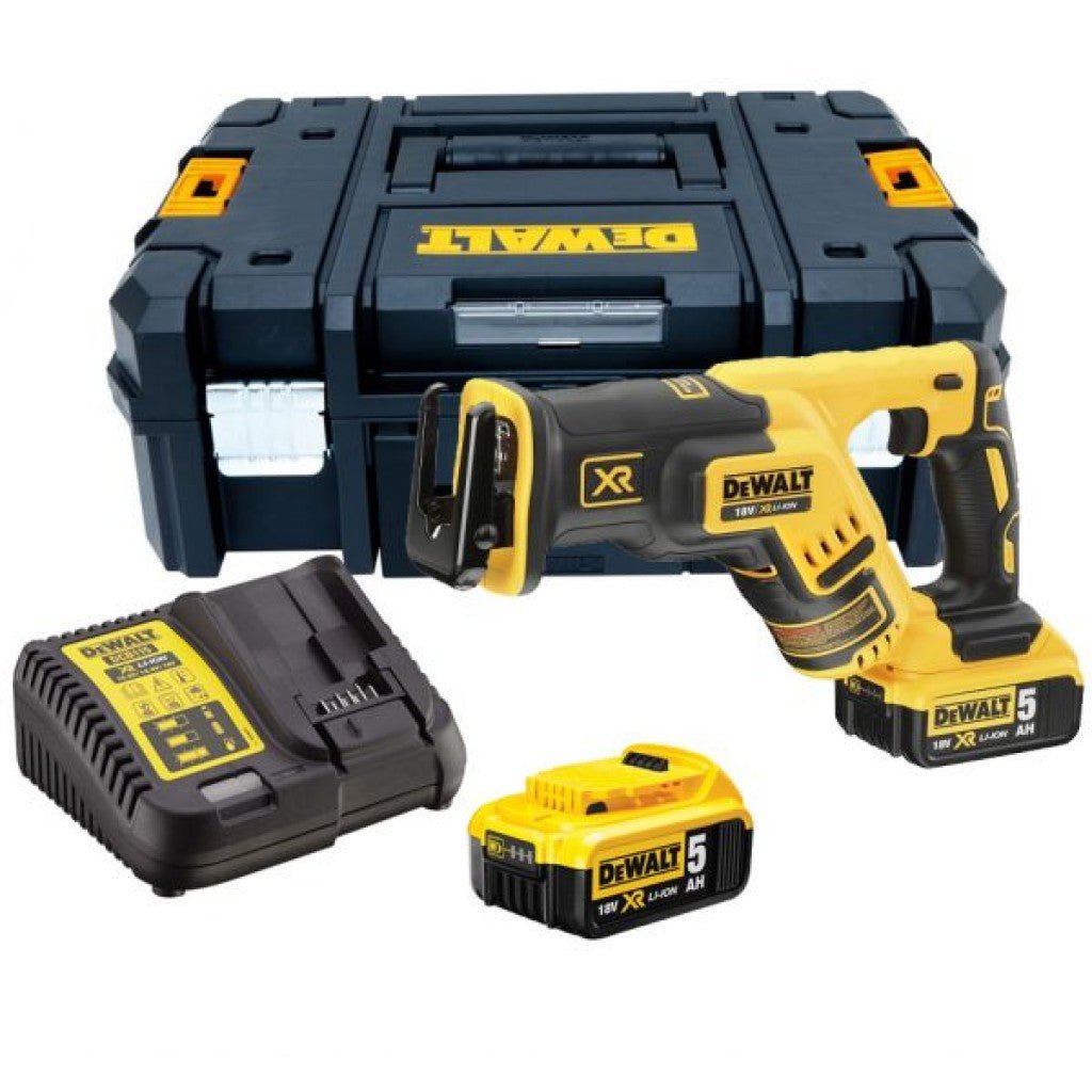 DeWalt DCS367P2-QW Akumulatora Zobenzāģis 2x5Ah 18V - Ergostock.lv