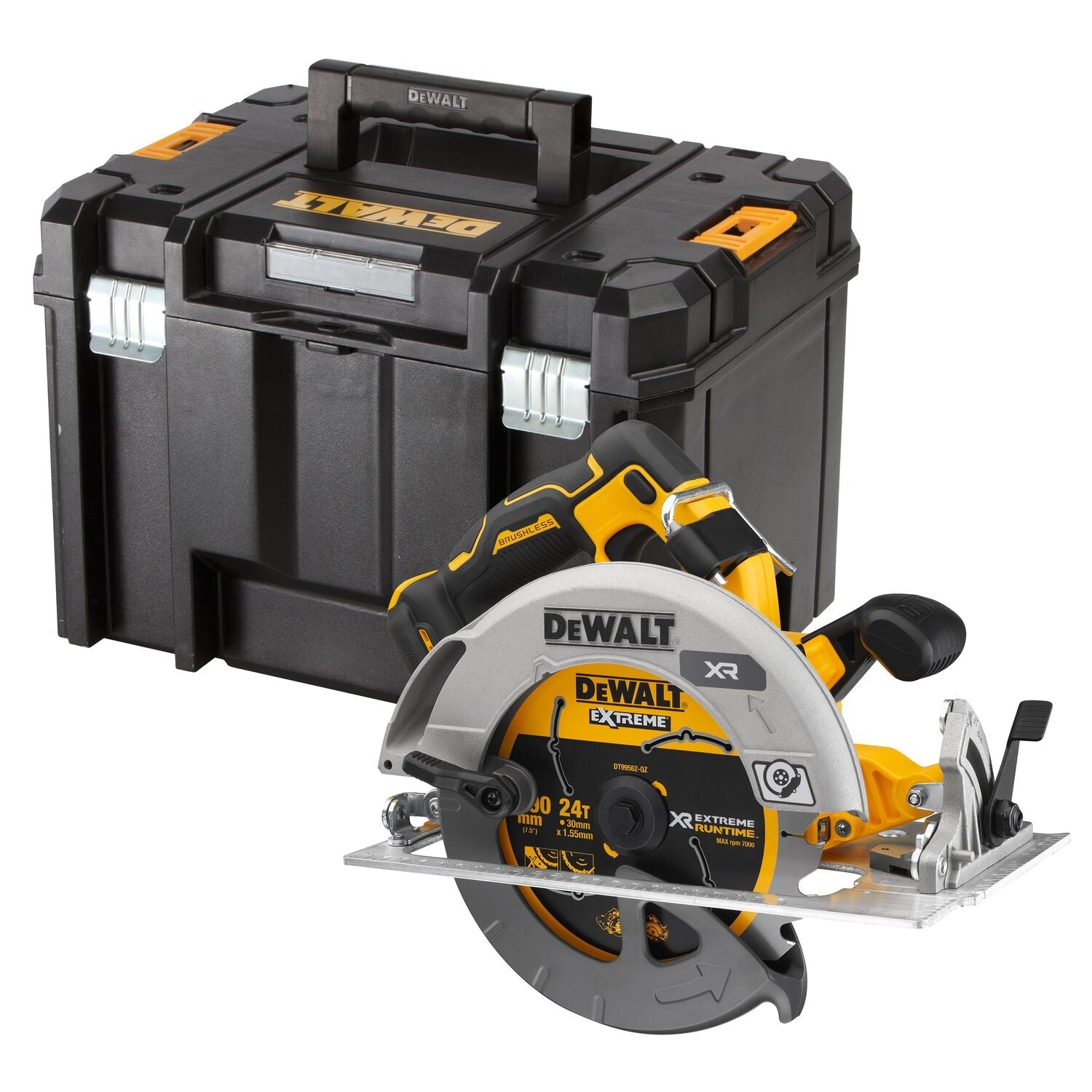 Dewalt XR Akumulatora Ripzāģis 190mm Bez Akumulatora Un Lādētāja 18V (DCS573NT-XJ) - Ergostock.lv