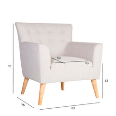 Krēsls MOVIE 83x76xH83cm gaiši pelēks-Ergostock