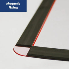 Magnētiski marķējumu turētāji Frames4Docs A4 10 gab melni/dzelteni - Ergostock.lv