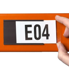 Magnētiski marķējuma turētāji Beaverswood industriālas kvalitātes 20 x 80 mm 100 gab - Ergostock.lv