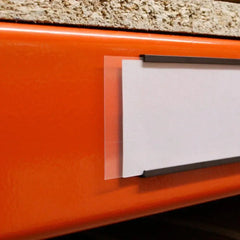 Magnētiski marķējuma turētāji Beaverswood industriālas kvalitātes 40 x 80 mm 100 gab - Ergostock.lv