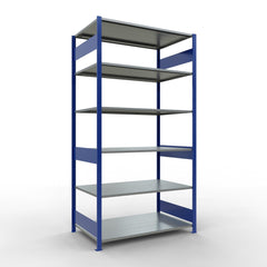 Metāla plaukts Schulte Multiplus 2500 mm x1300 mm divpusējs plug in-Ergostock