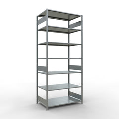 Metāla plaukts Schulte Multiplus 3000 mm x1300 mm divpusējs plug in-Ergostock