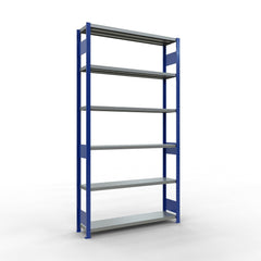 Metāla plaukts Schulte Multiplus 2500 mm x1300 mm divpusējs plug in-Ergostock