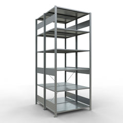 Metāla plaukts Schulte Multiplus 2500 mm x1000 mm plug in x2-Ergostock