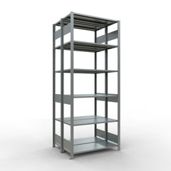 Metāla plaukts Schulte Multiplus 2500 mm x1000 mm divpusējs plug in x2-Ergostock