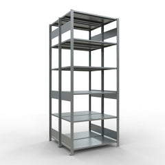 Metāla plaukts Schulte Multiplus 2500 mm x1000 mm divpusējs plug in x2-Ergostock