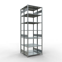 Metāla plaukts Schulte Multiplus 3000 mm x1000 mm divpusējs plug in x2-Ergostock