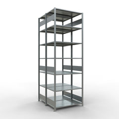 Metāla plaukts Schulte Multiplus 3000 mm x1000 mm divpusējs plug in x2-Ergostock