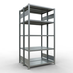 Metāla plaukts Schulte Multiplus 2000 mm x1000 mm divpusējs plug in x2-Ergostock