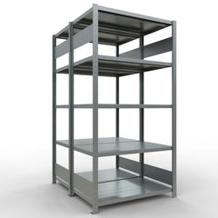 Metāla plaukts Schulte Multiplus 2000 mm x1000 mm divpusējs plug in x2-Ergostock